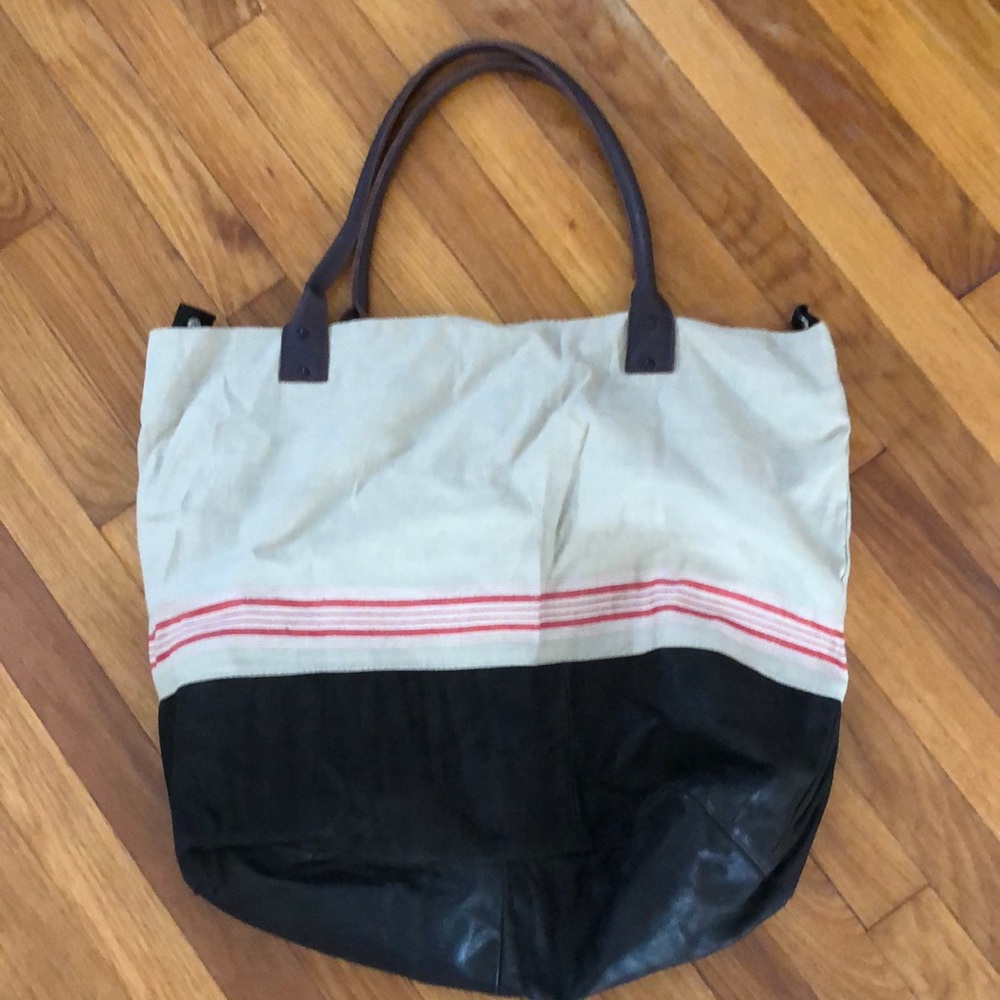 NWT LARGE CULTURE VINTAGE TOTE MADE FRANCE NEW WITH TAGS